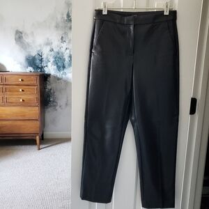J. Crew Kate Straight-leg Pant in Faux Leather, Black (4)